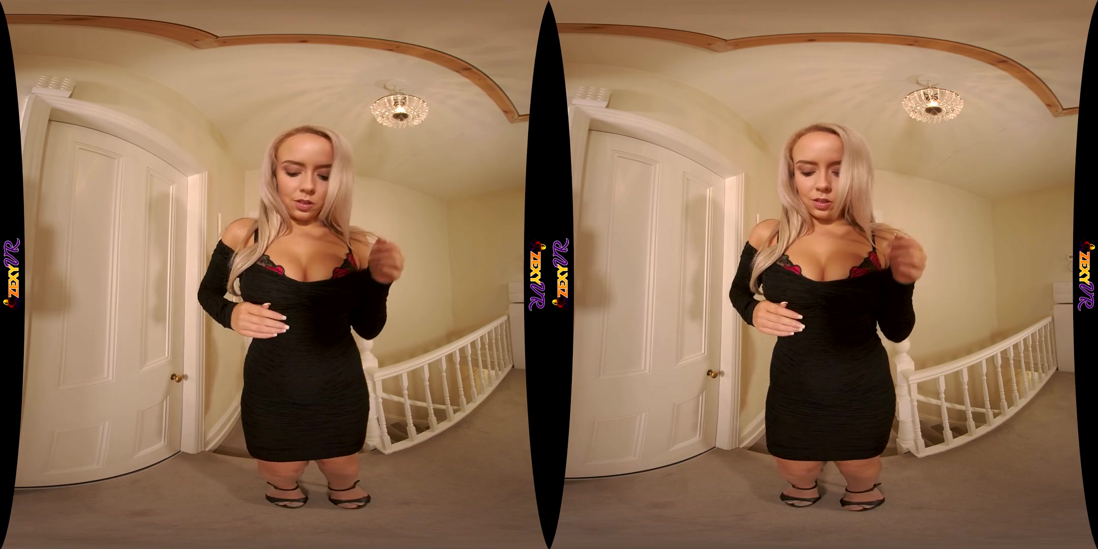 Totally Naked - Big Tits Blonde Striptease - SexLikeReal