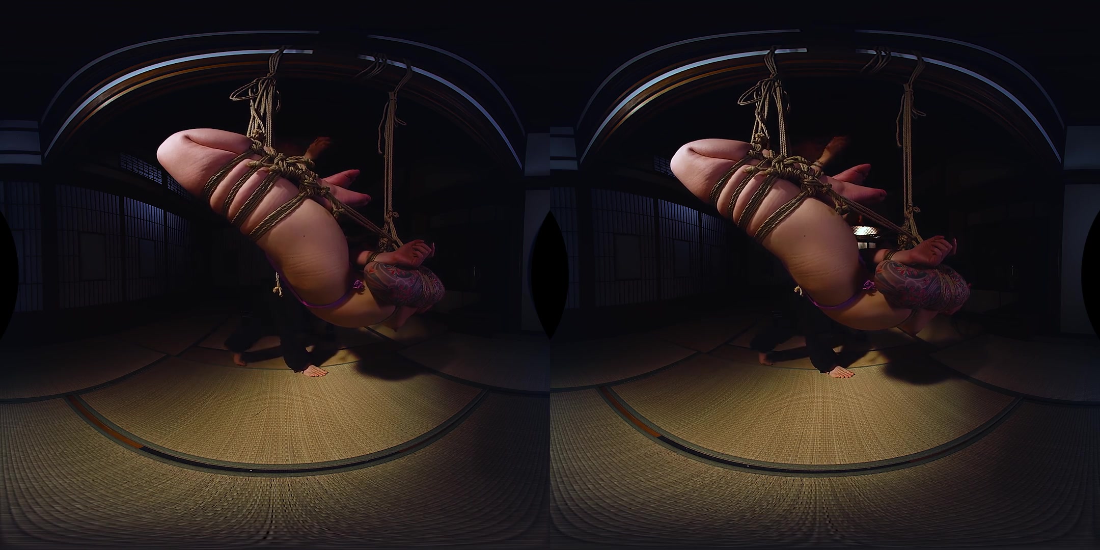 Bondage VR: Reverse Shrimp Suspension; Gorgeous Japanese Woman in Traditional Japanese Shibari Bondage