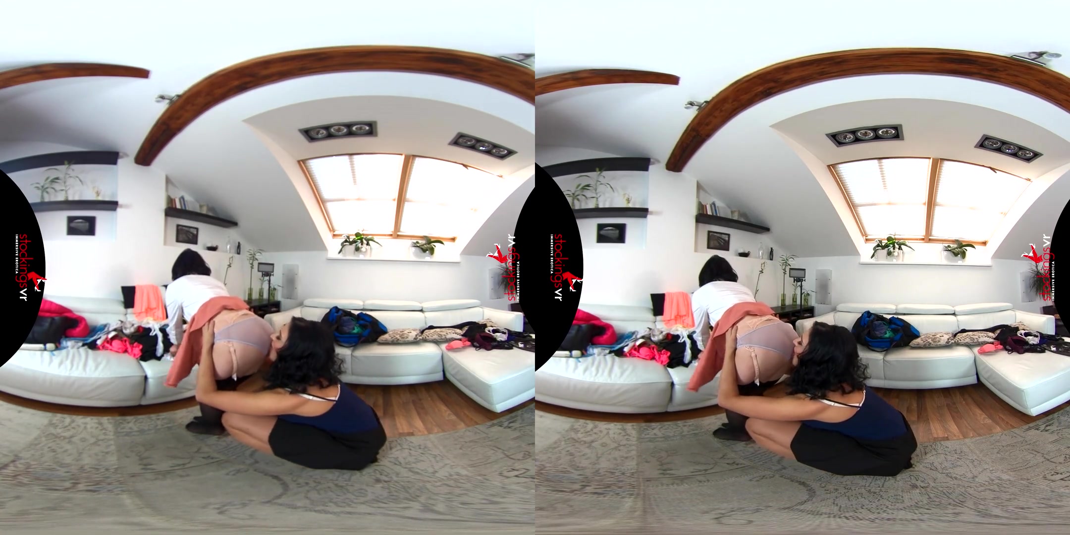 Asdis Loren & Ally Breelsen in Do Not Disturb, Girls at Play - StockingsVR