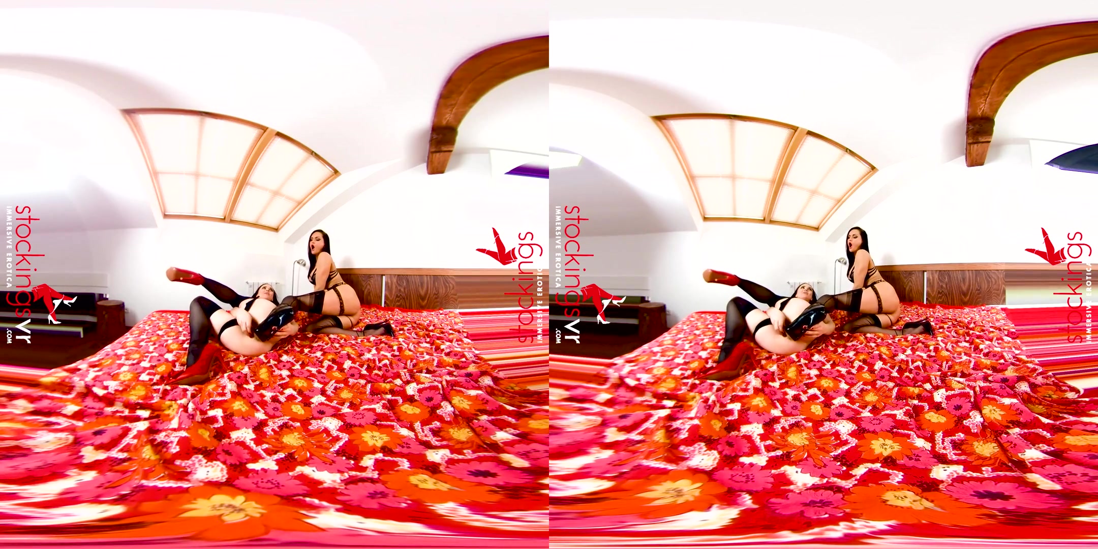 Ally Style & Barbara Bieber in Unleashed - StockingsVR