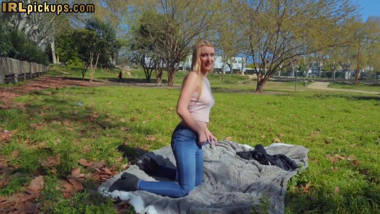 Pickedup 19yo blonde pussy fucked outdoor in POV for cash