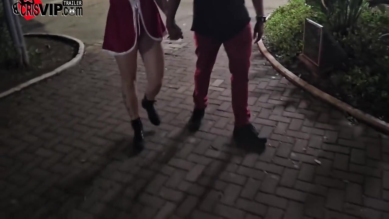 Cuckold Husband In Fucking In The Square Without A Condom And Receiving A Creampie In Front Of The Christmas Special