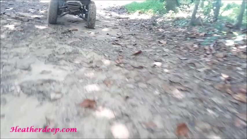 Thai teen 18+ heather goes atving in paradise and gets huge throatpie in quad 2
