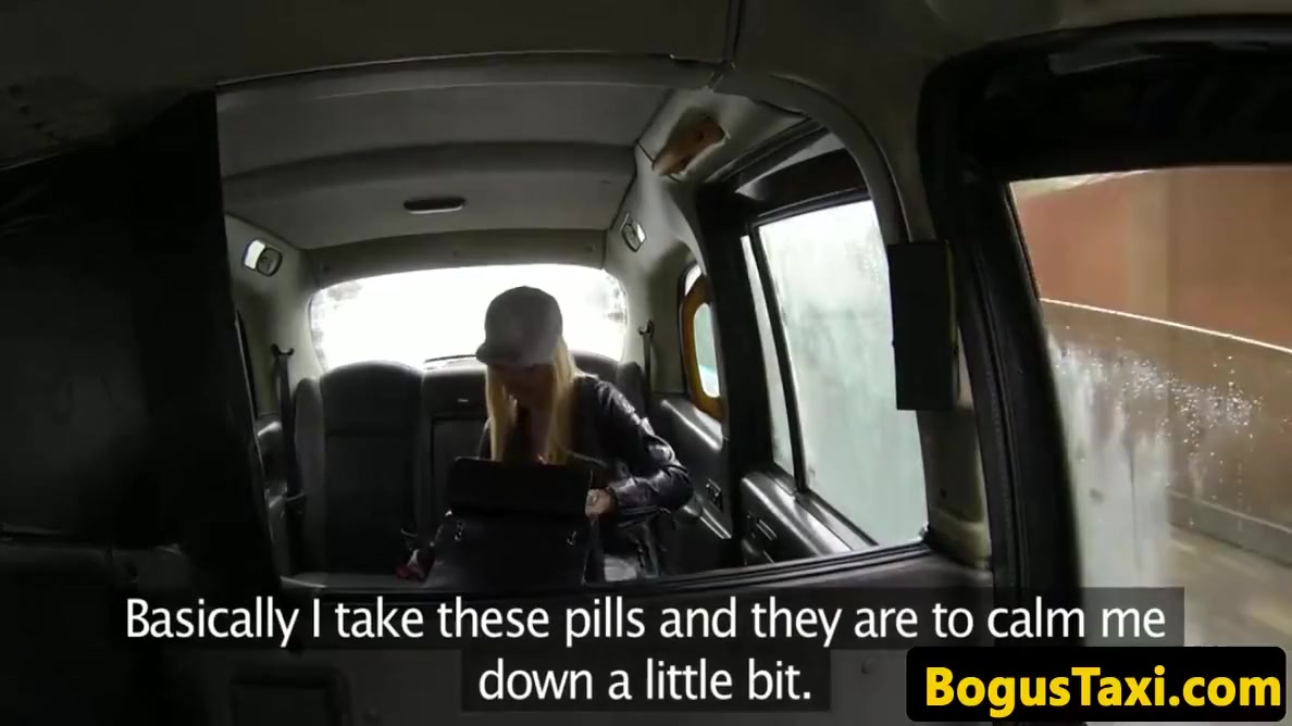 Slutty Blonde Brit Cocksucks And Rides Cabbie