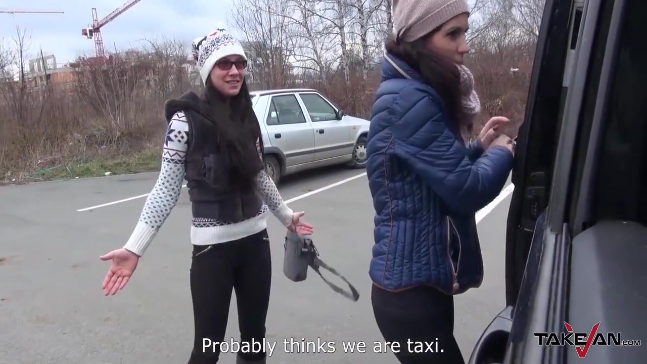 Sexy Brunette Convinced By Dude In Van Fight To Stay After Fuck 12 Min
