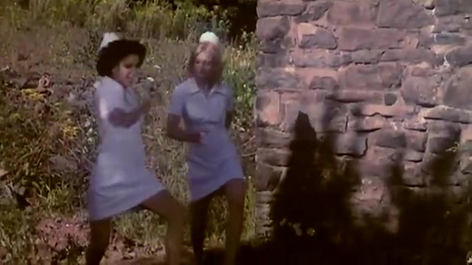 Kristine DeBell, Bucky Searles, Gila Havana in vintage porn scene
