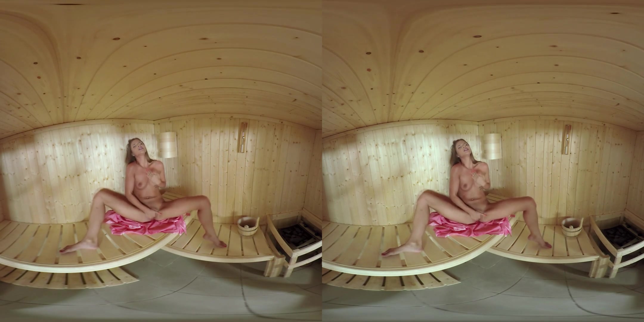 Sara Kay in Sarah Kay Works Up a Sweat in the Sauna - TmwVRNet