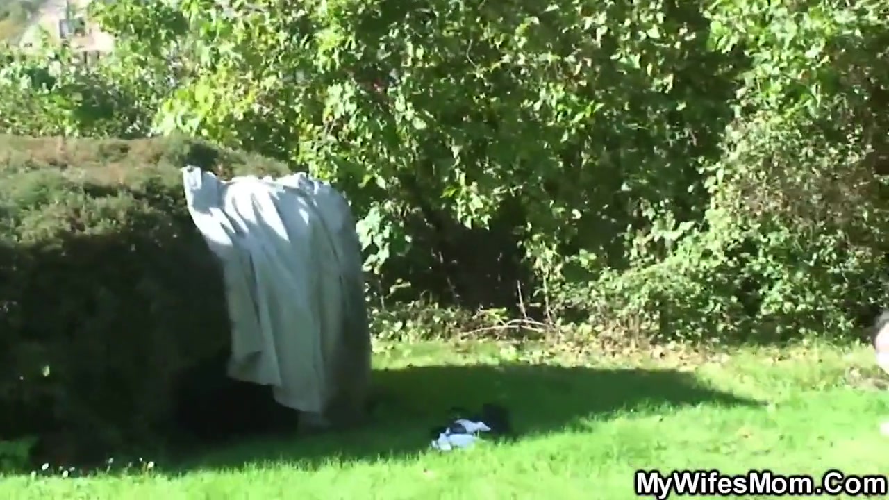 Busty Blonde Girlfriends Step mom Riding His Dick Outside
