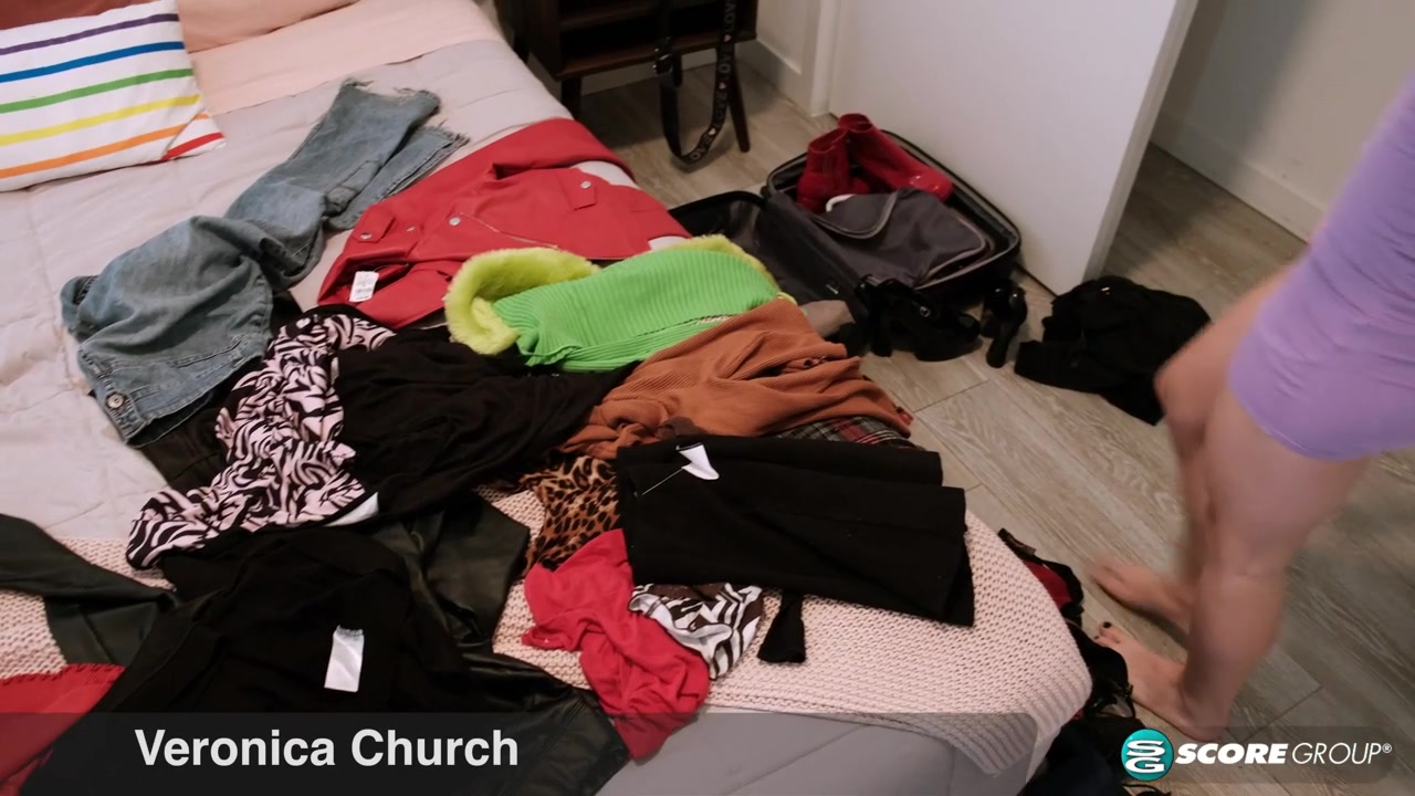 Cute brunette Veronica can't stop masturbating.