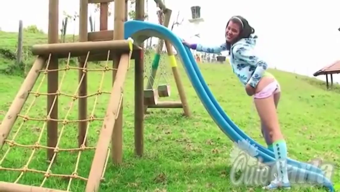 Cute Carla In Hot Tease Naked In Playground Outdoor 6 Min
