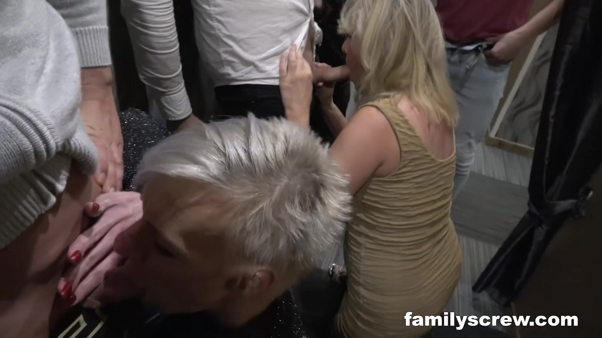 Cumming Together At A Swingers Club