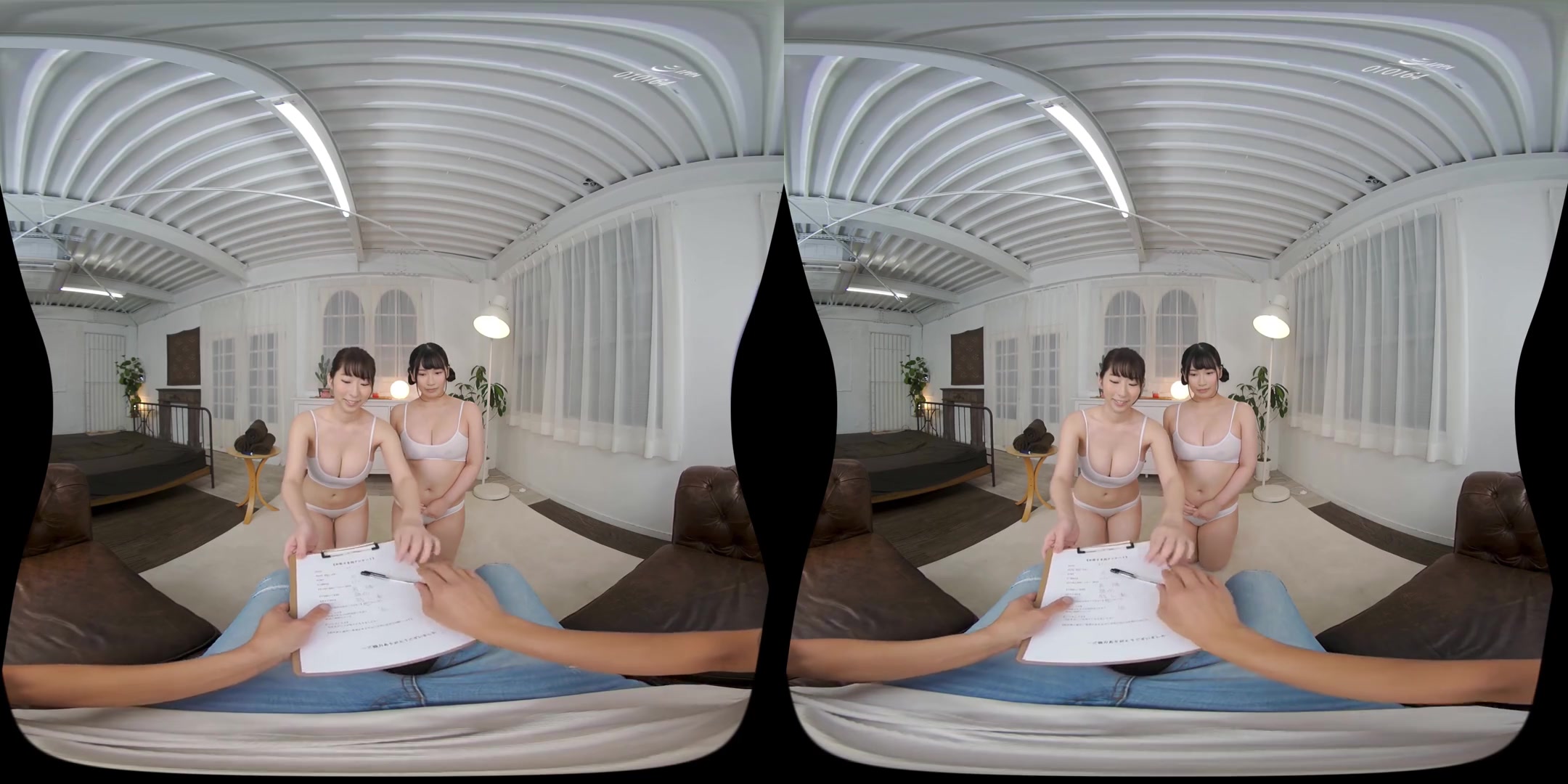 Serving with a Fleshy Body Huge Breasts Massage - Asian FFM Threesome Erotic Massage