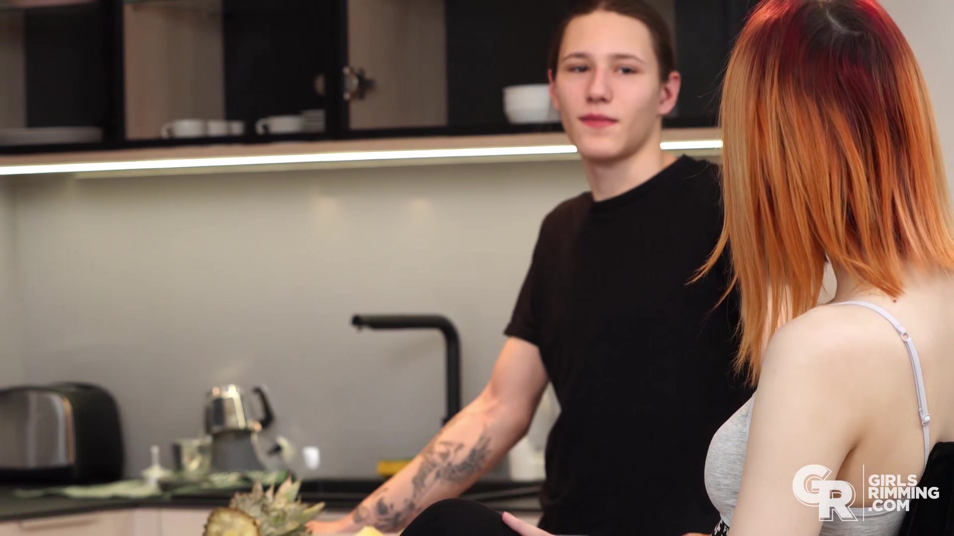 GIRLSRIMMING - Naughty teen 18+ Elin Flame rimming her boyfriend and gets fucked