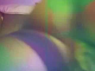 Skillful Ebony in stockings satisfies her vag with a sex toy