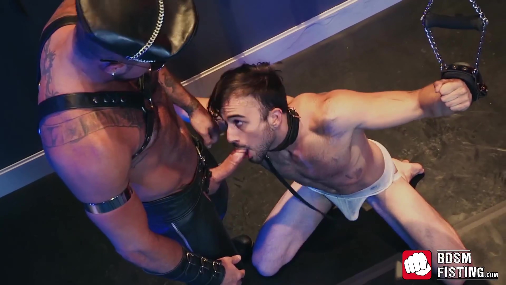 Mouth Creampie For Bound Handsome Submissive Homosexual