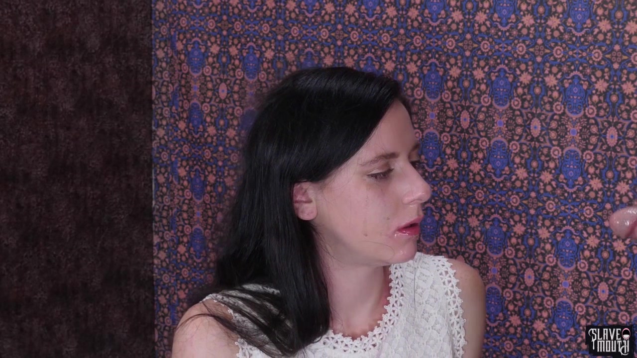 Humiliating deep throat mouth fuck