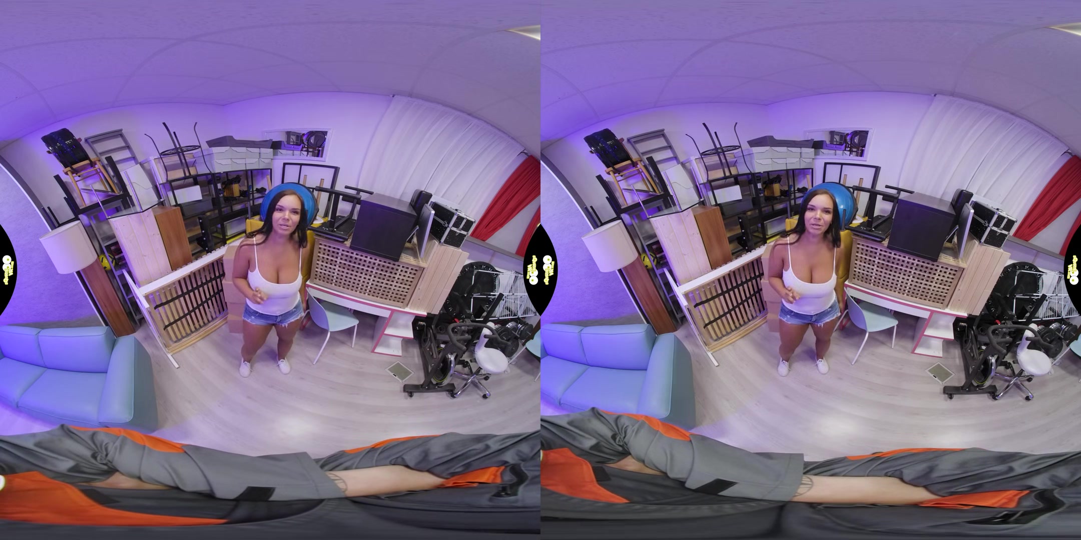 Sex in Storage - Huge Tits Voluptuous Pornstar Sofia Lee POV