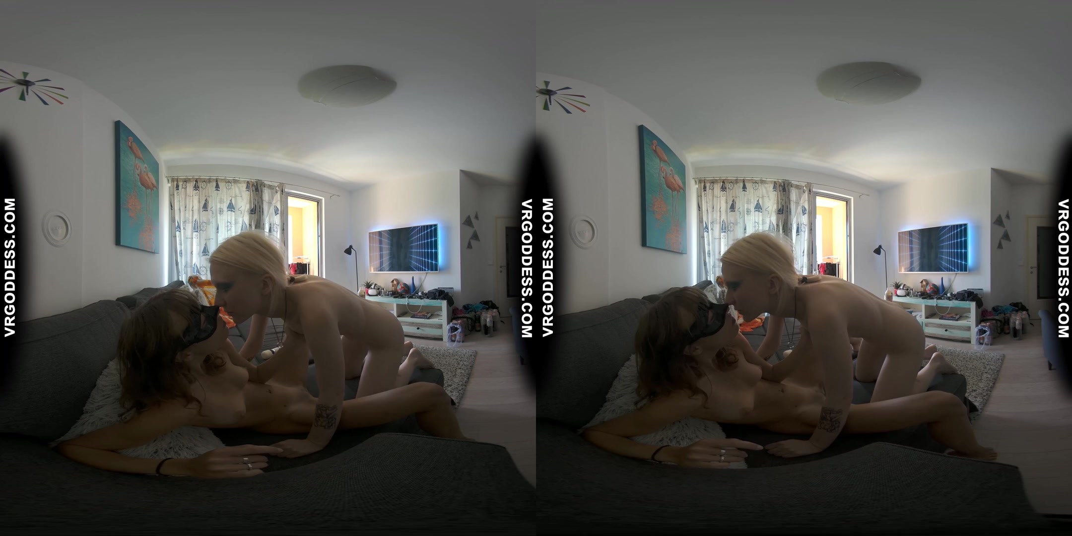 Afternoon Lesbian Pussy Licking And Hitachi Vibing Miss Pussycat With Ingrida On Vacation