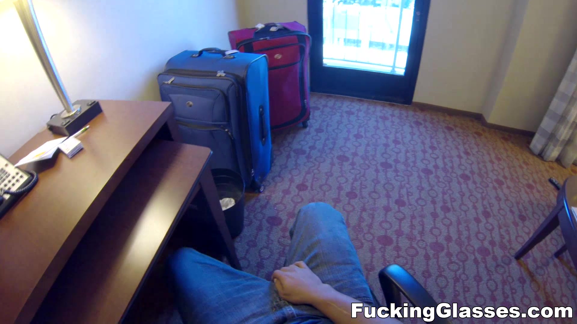 Fucking Glasses - Jade Jantzen - Hotel room spy glasses fuck