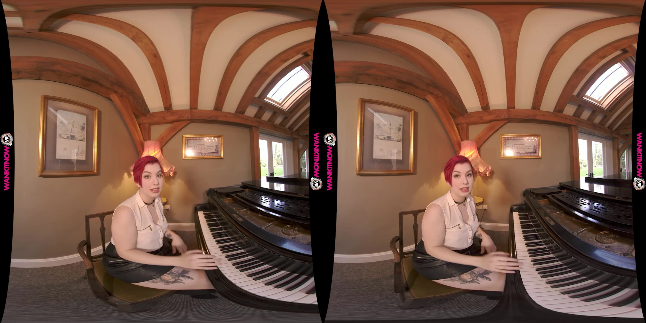 Pervy Pianist featuring Olivia Kinks - WankitNowVR