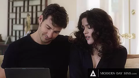 MODERN-DAY SINS - Busy Victoria Voxxx Submits To Creepy Pervert IT Guy To Have Her Laptop Fixed