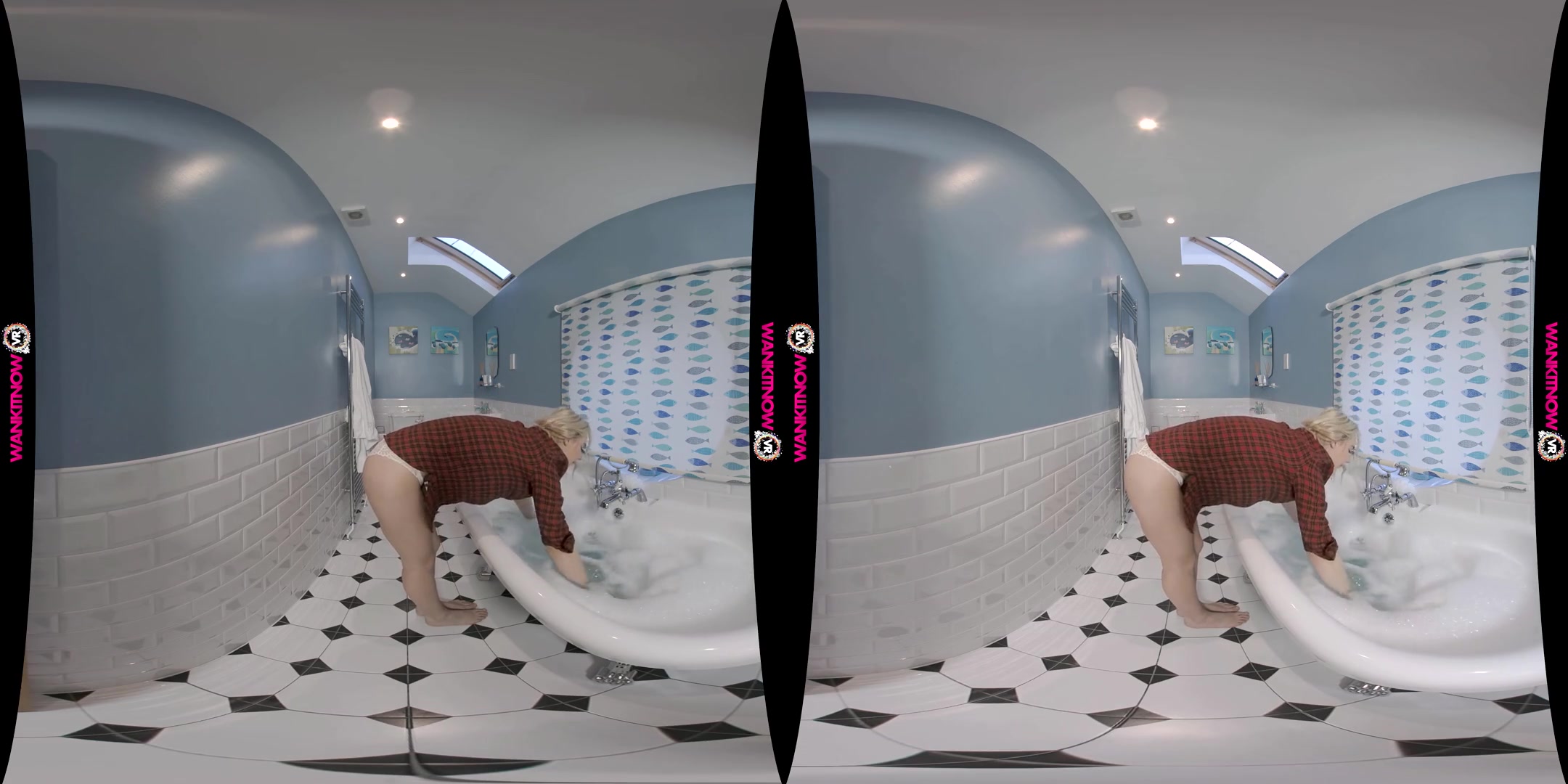 Using The Shower Head - Petite Blonde Bath JOI - SexLikeReal