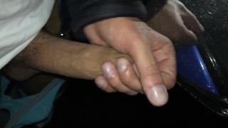 JERK Off & CUM on a Car