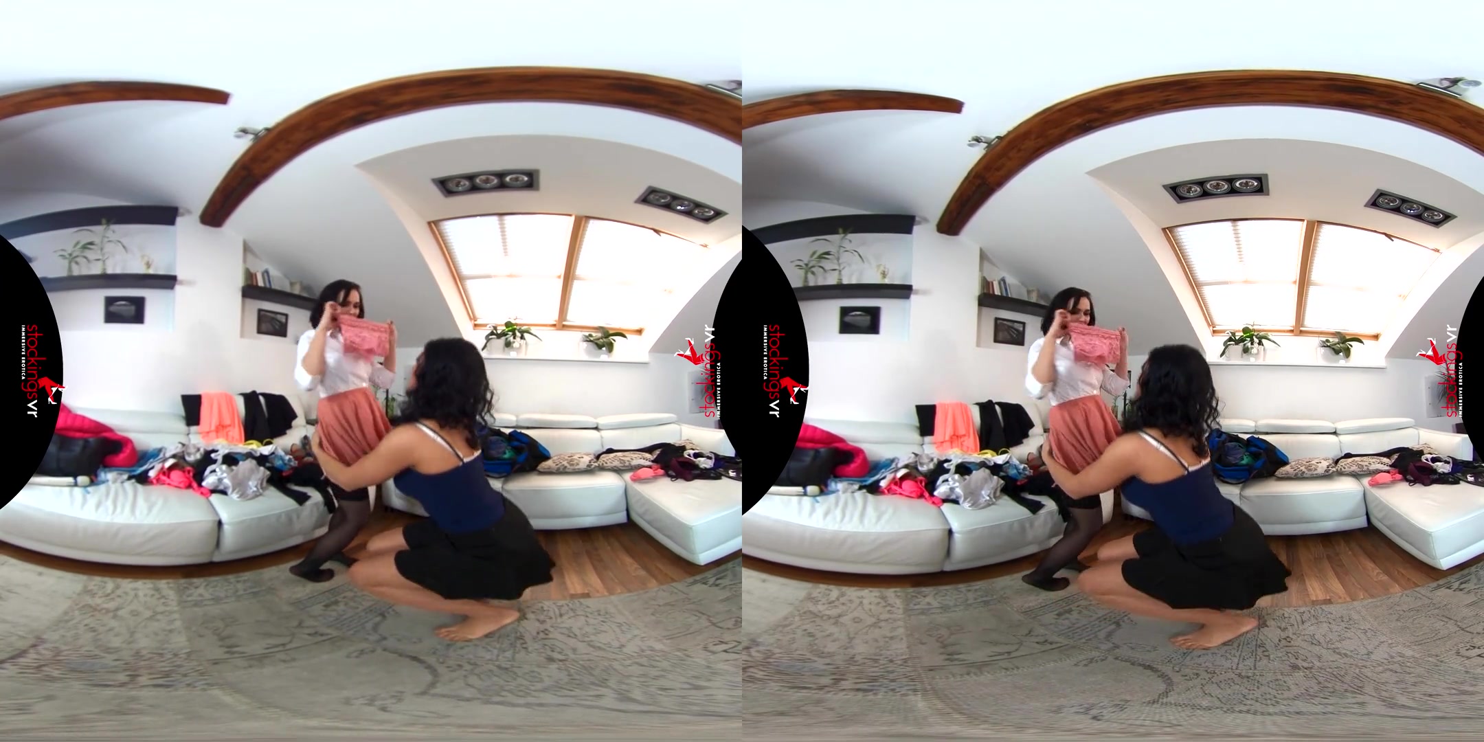 Asdis Loren & Ally Breelsen in Do Not Disturb, Girls at Play - StockingsVR