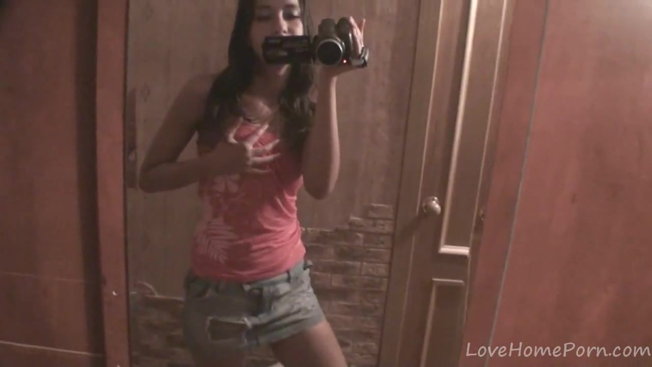 Desirable beauty shows off her impressive body