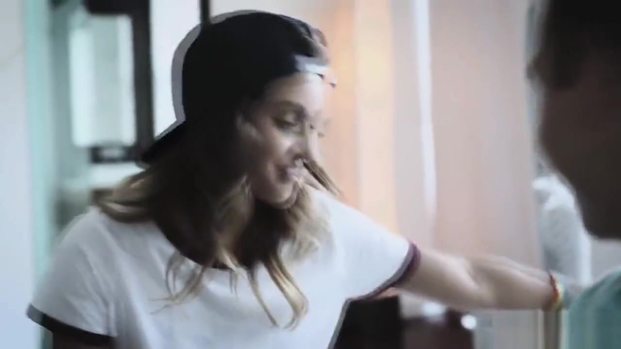 Chad whip out his cock for lesbian stepsis Uma to try
