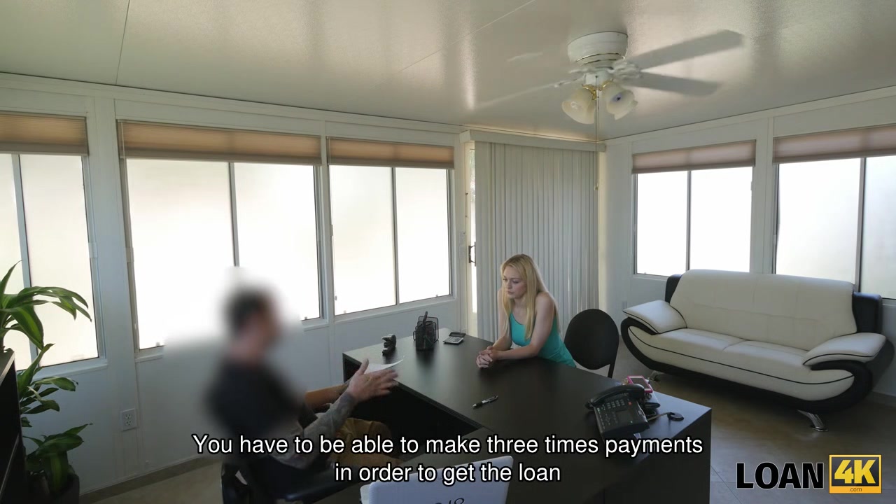 LOAN4K. Loan agent offers his help in exchange for passionate sex