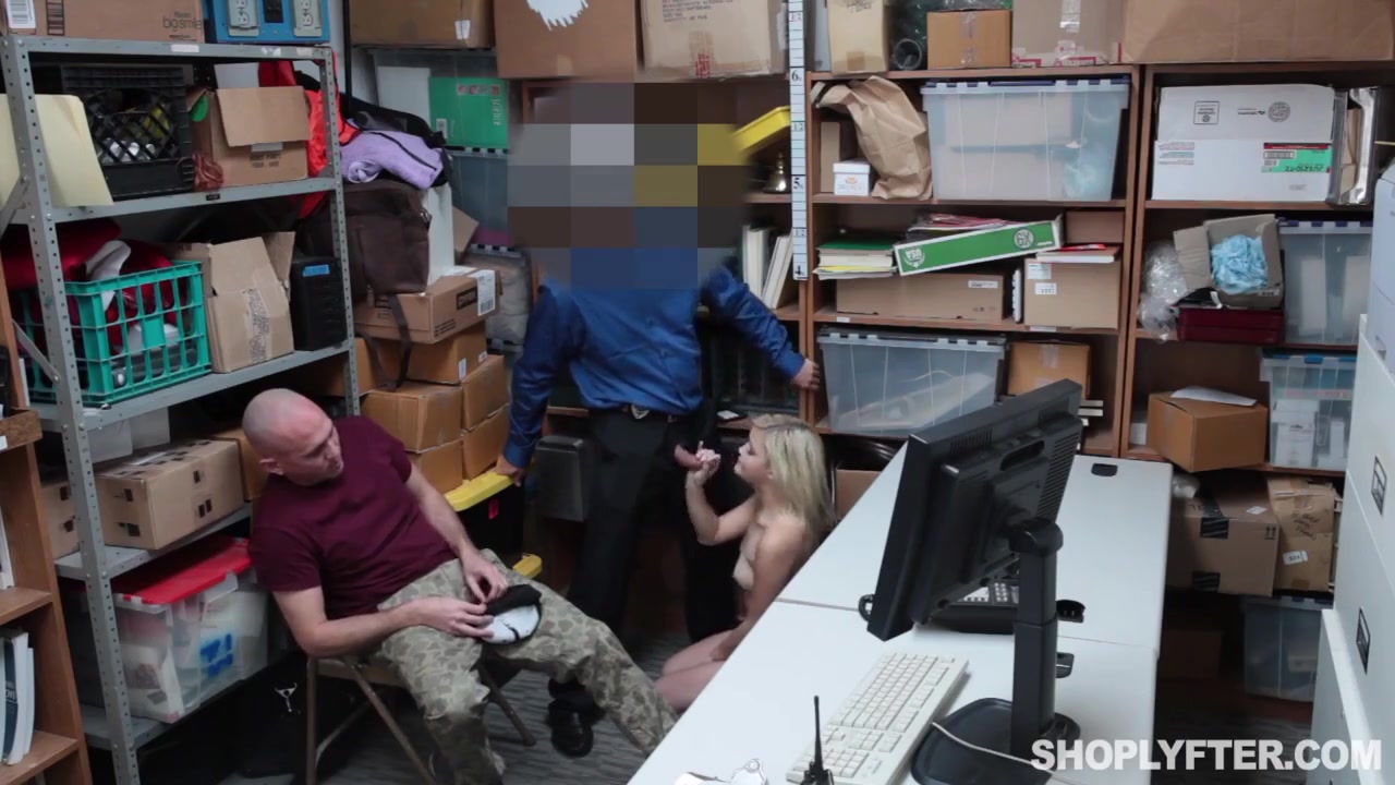 Homegrown Shoplyfters Bonny And Clyde Got Busted With Chubby Blonde And Madison Hart