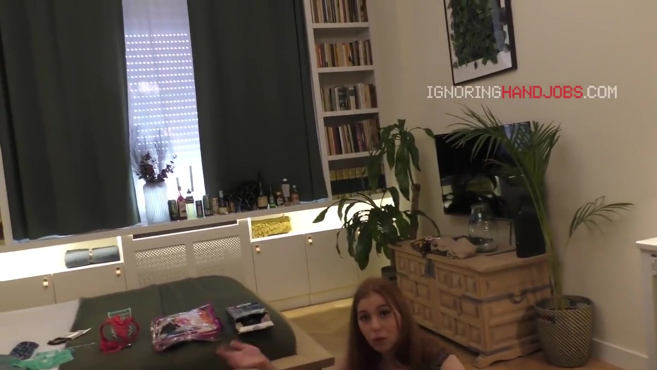 Cute Hot Tight Pussy Redhead Incredibly Sexy Lya Is Here For An Ignoring Handjob With Backstage