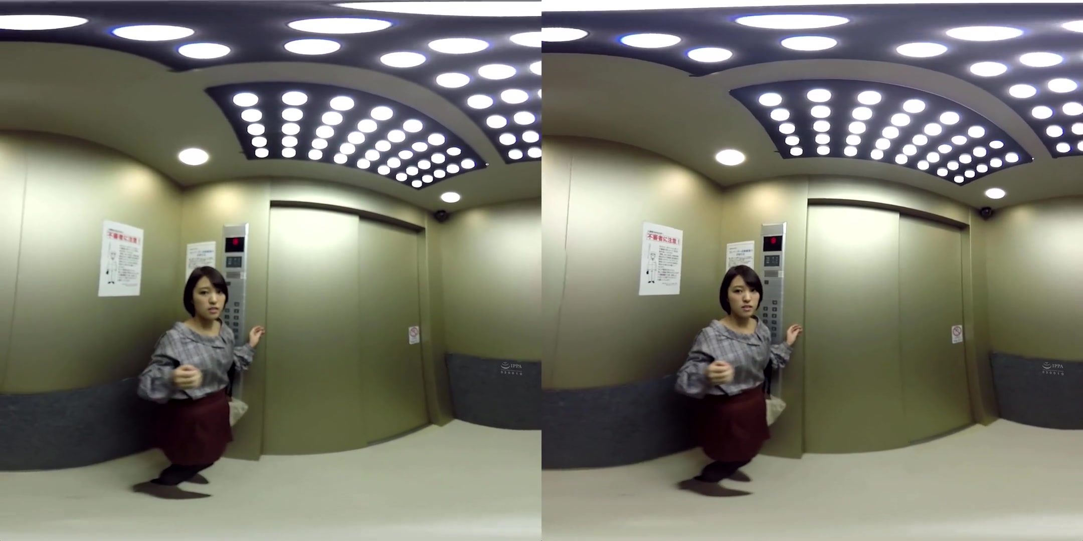 Mio Hinata in Mio Hinata Secret Sex in Broken Elevator with Married Woman 1 - WAAPVR