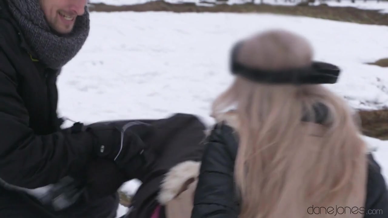 Cayla Lyons Kristof Cale in Passionate couple outdoor snow sex - DaneJones