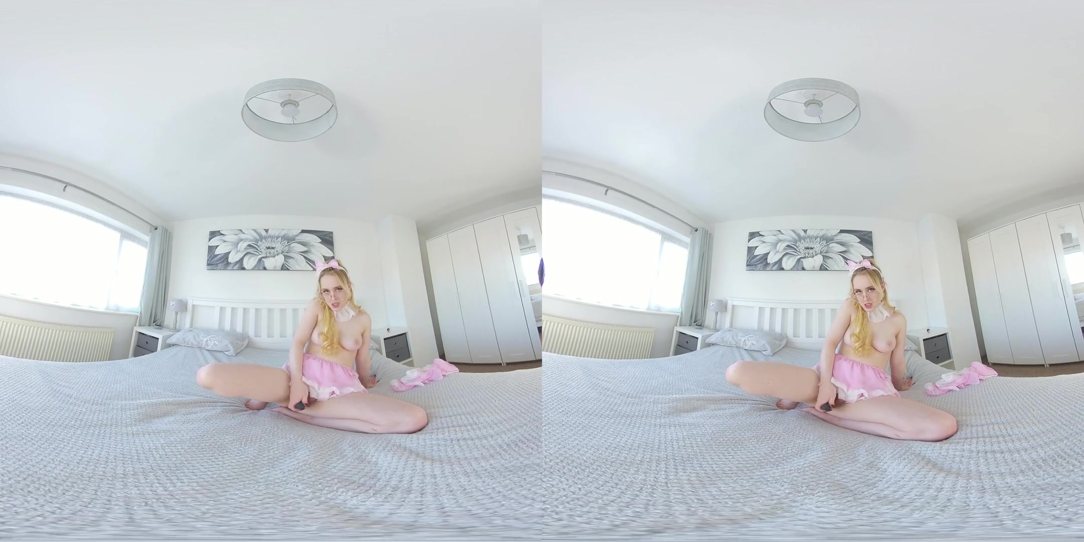 Cosplay Dolly - Cute Blonde teen 18+ Solo on the Bed