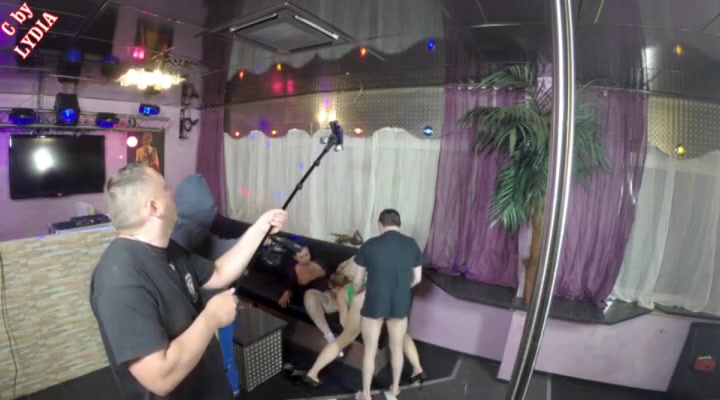 Making Of - Threesome In Village Disco