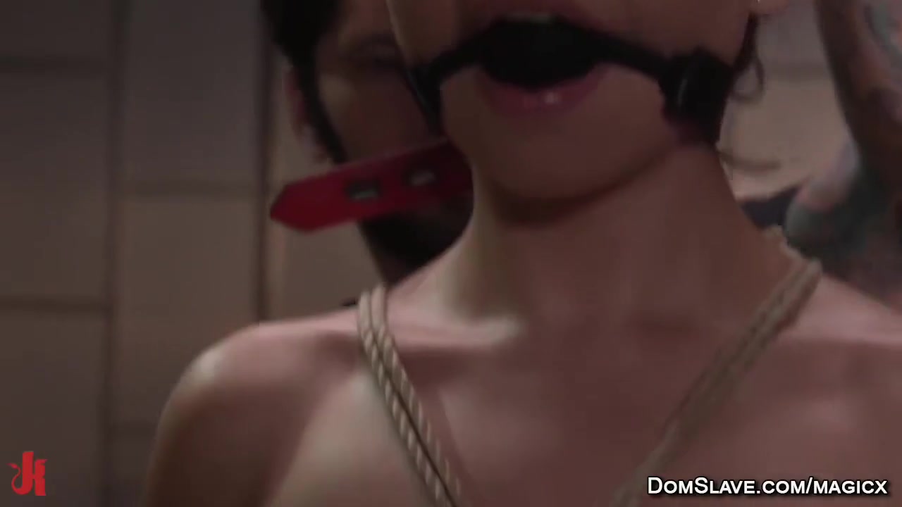 Hairy Busty Slave Trained And Fucked In Threesome