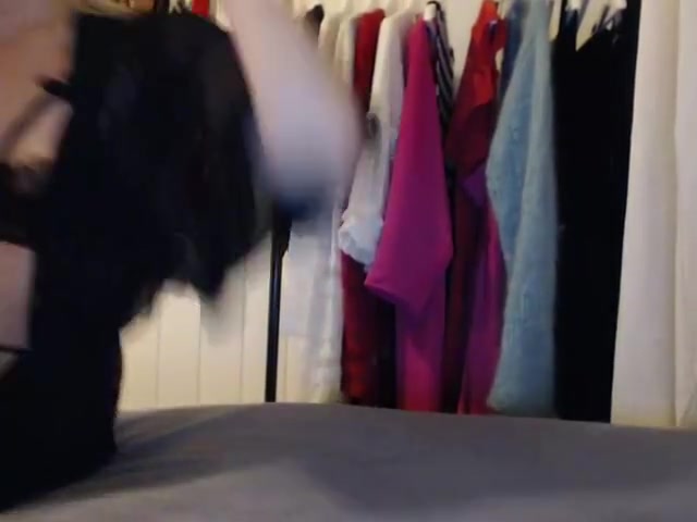 Black lingerie and big cock