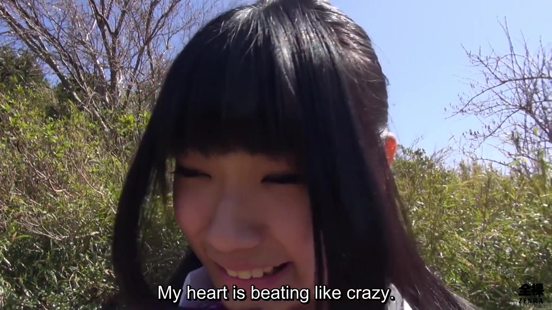 Japanese college student in recruit suit loses it for outdoor sex