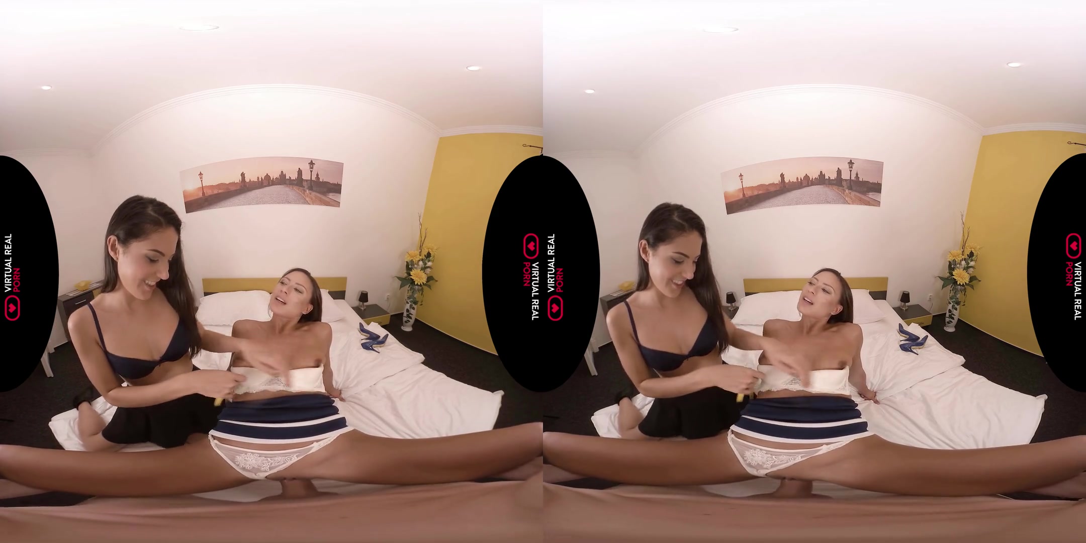 Carolina Abril & Cassie Del Isla in Sex--Porter - VirtualRealPorn
