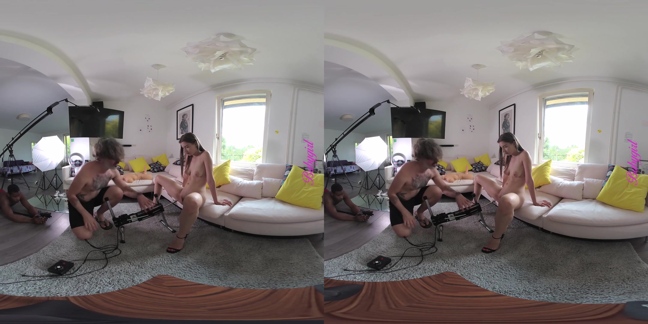 Her First Porn Shooting Backstage - perVRt