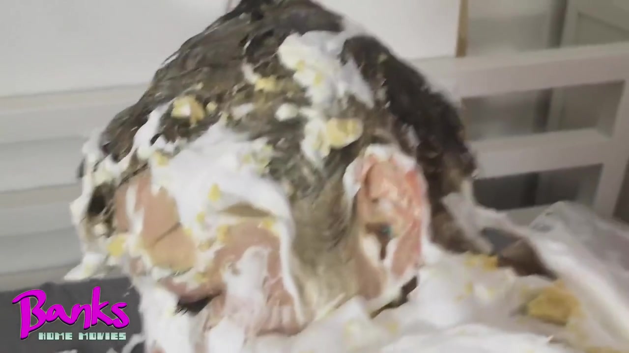 She Begs Me To Pie Her In The Face When I Cum In Her Tight Pussy! Bbw Sploshing Messy Food Sex