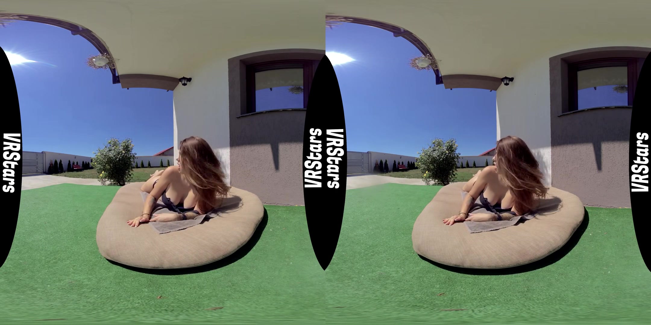 Busty Teen Sunbathes With A Voyeur Spying - Big Tits Babe Solo Masturbation 3D Porn