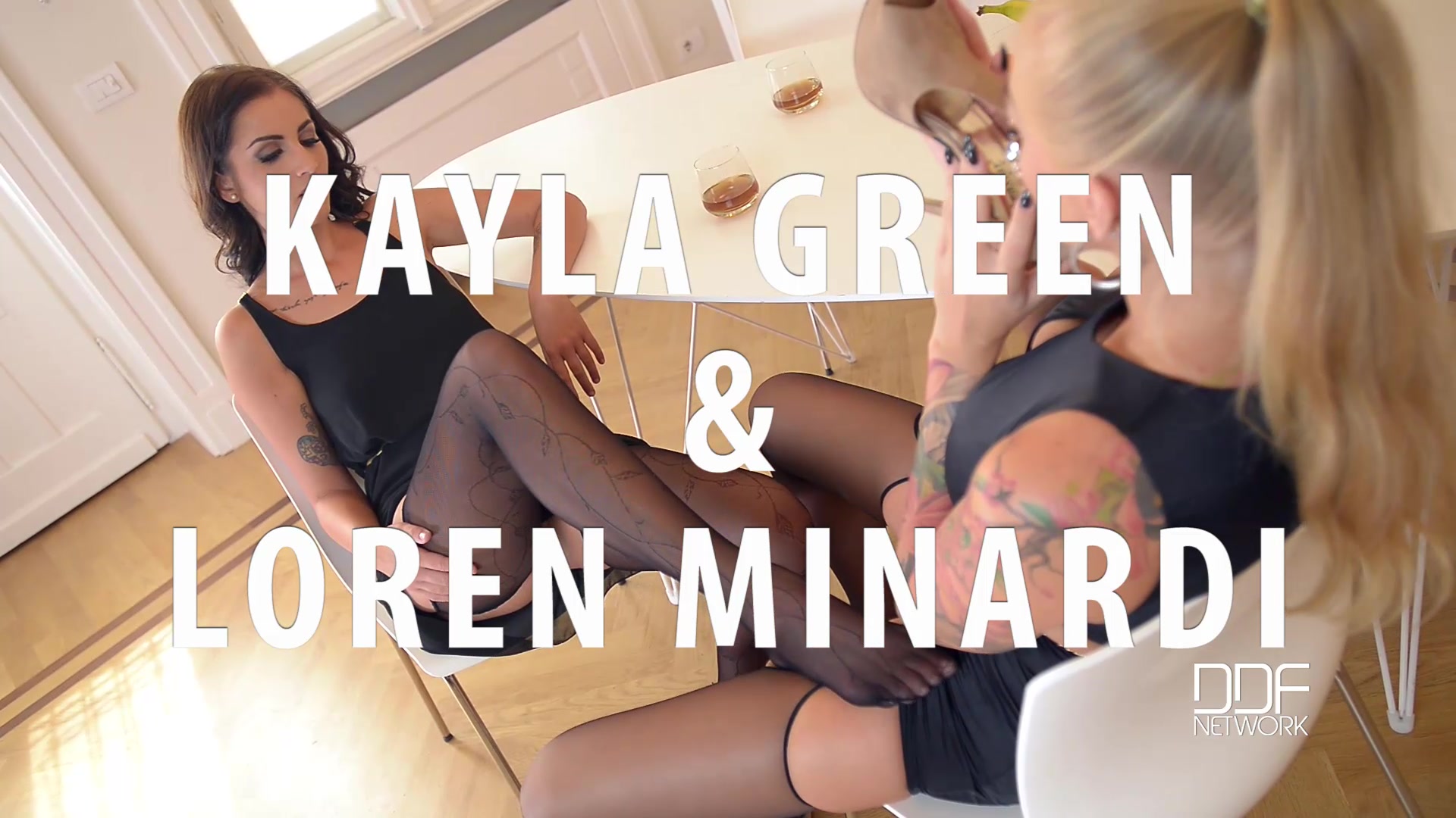 Take A Sip: Lesbians Slurping Orange Juice Off Their Feet - PornWorld