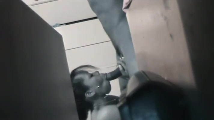 Ebony wife caught on sucking dick