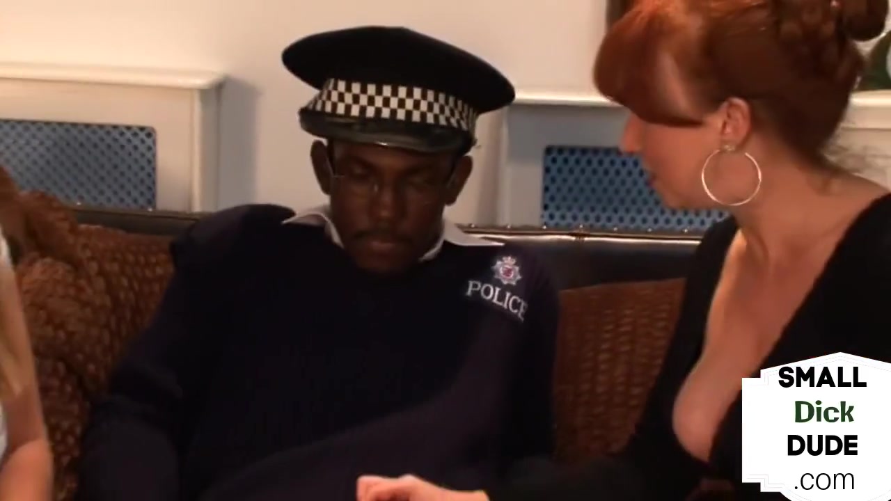Tiny Dick Dominas Wanking Pathetic Cop In Threesome