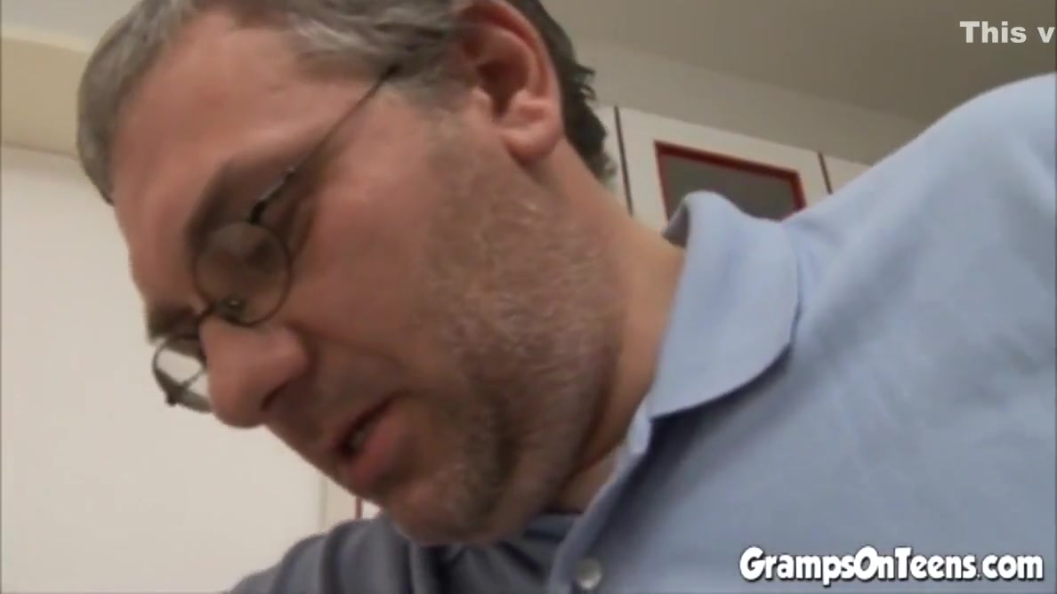 Chubby teen 18+ Fucks Pervy Grandpa After Handjob