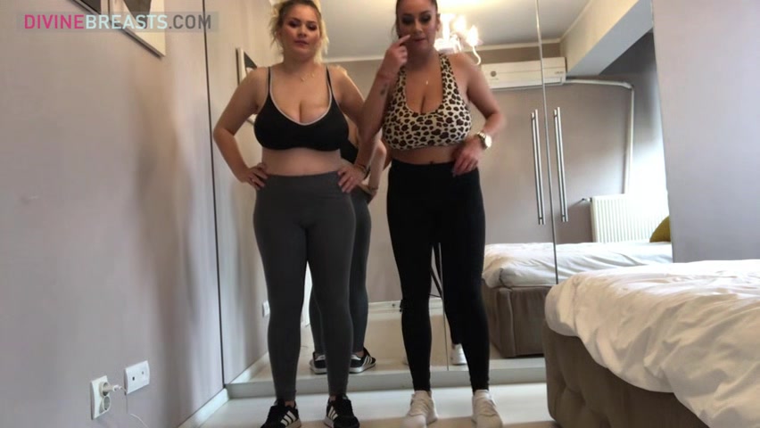 Erin and Helen Busty Step sisters Workout