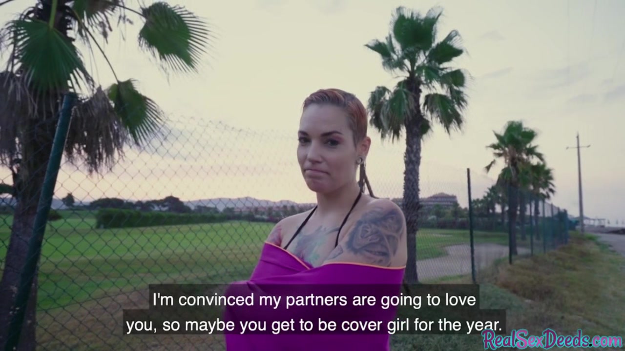 Tattoo amateur reality babe POV fucked in public outdoor